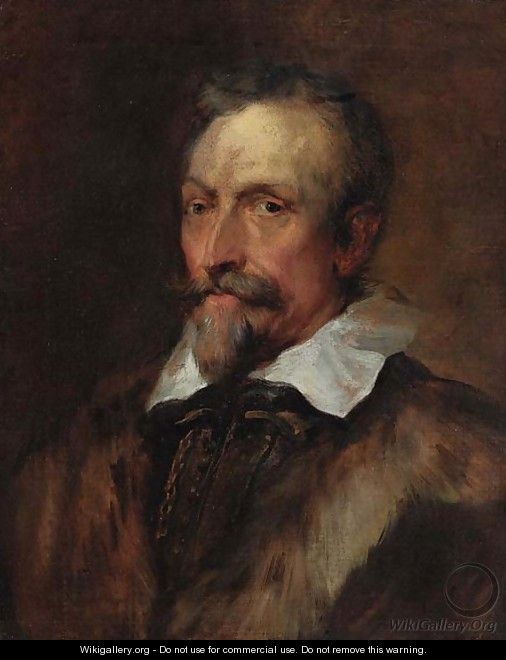 Portrait of Jan van de Wouwer (1574-1636), bust-length, in a fur-lined jacket - (after) Gainsborough, Thomas