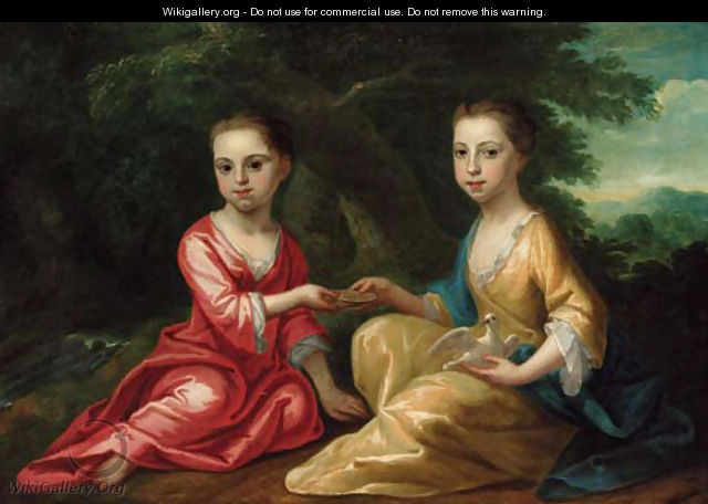 Portrait of two children - (after) Thomas Frye