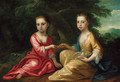 Portrait of two children - (after) Thomas Frye