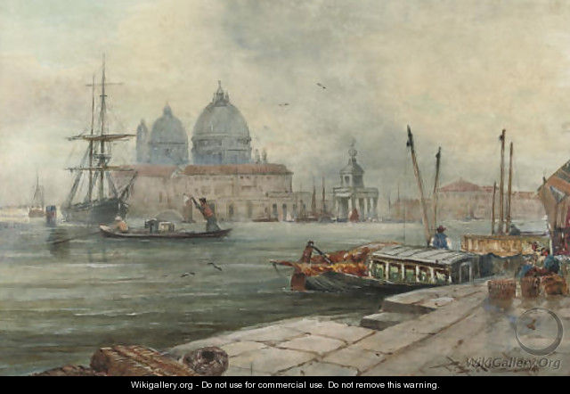 On the waterfront, Venice - (after) Thomas Bush Hardy