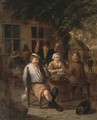 Peasants drinking and merrymaking - (after) Richard Brakenburgh