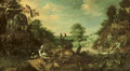 The Garden of Eden with a stag - (after) Roelandt Jacobsz Savery