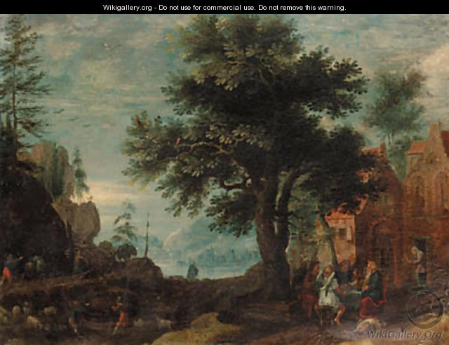 Abraham and the Angels - (after) Roelandt Jacobsz Savery