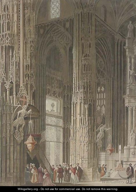 Visitors to the cathedral - (after) Samuel A. Rayner