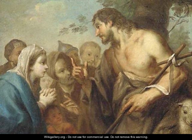 Saint John the Baptist preaching to the Multitude - (after) Sebastiano Ricci