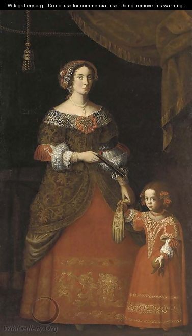 Double portrait of a lady and her daughter - (after) Pier Francesco Cittadini