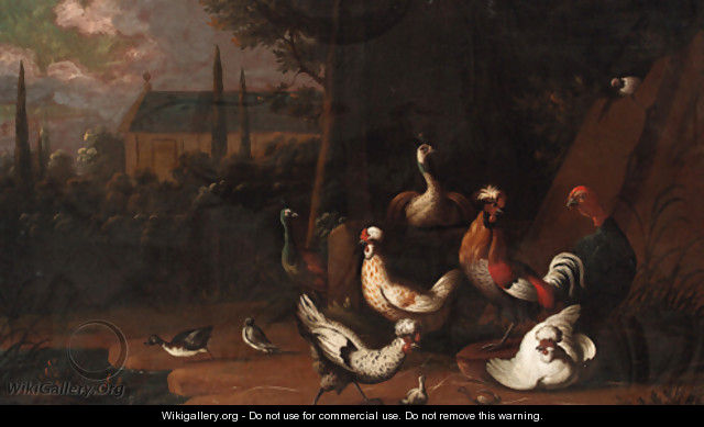 Poultry in a farmyard - (after) Pieter Casteels III