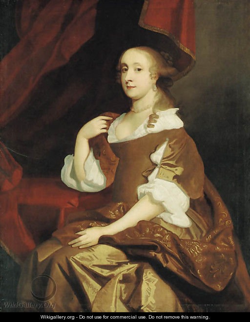 Portrait of Lady Mary Bruce - (after) Pieter Borsselaer