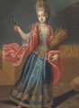 Portrait of a lady, full-length, as Ceres - (after) Pierre Gobert