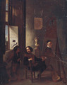 A painter in his studio - (after) Pieter Van Laer (BAMBOCCIO)