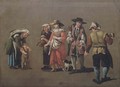 A group of peasants - (after) Pieter Van Bloemen