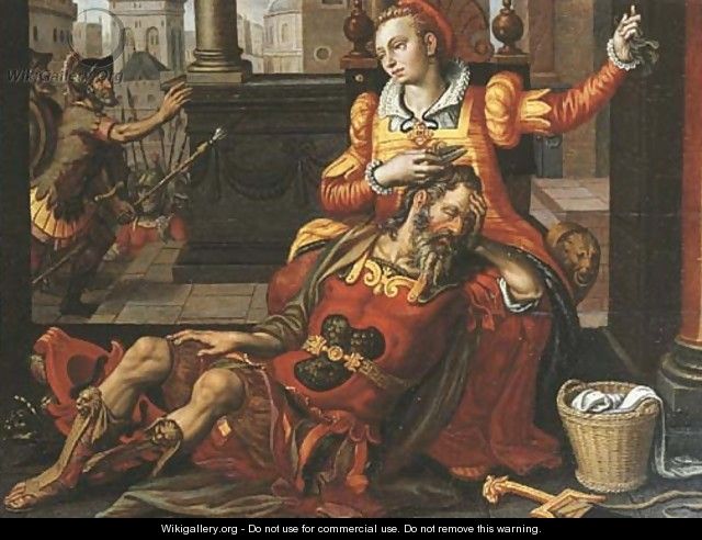 Samson and Delilah - (after) Pieter Pietersz