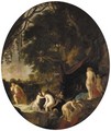 Diana and Actaeon - (after) Moyses Or Moses Matheusz. Van Uyttenbroeck