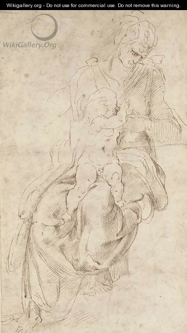 The Madonna and Child - (after) Michelangelo Buonarroti