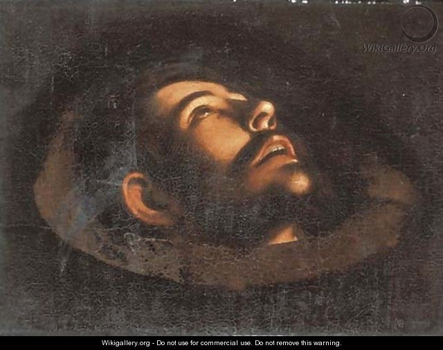 The Head of Saint John the Baptist - (after) Michaelangelo Merisi Da Caravaggio