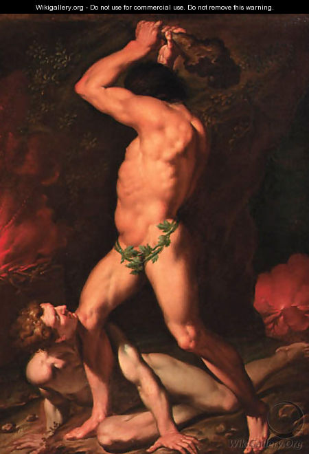 Hercules and Cacus - (after) Nicolas-Abraham Abilgaard