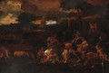 A classical landscape with figures - (after) Nicolas Poussin