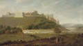 Windsor Castle from the north with the River Thames and labourers in the foreground - (after) Peter Tillemans