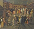 A masked ball - (after) Louis De Caullery