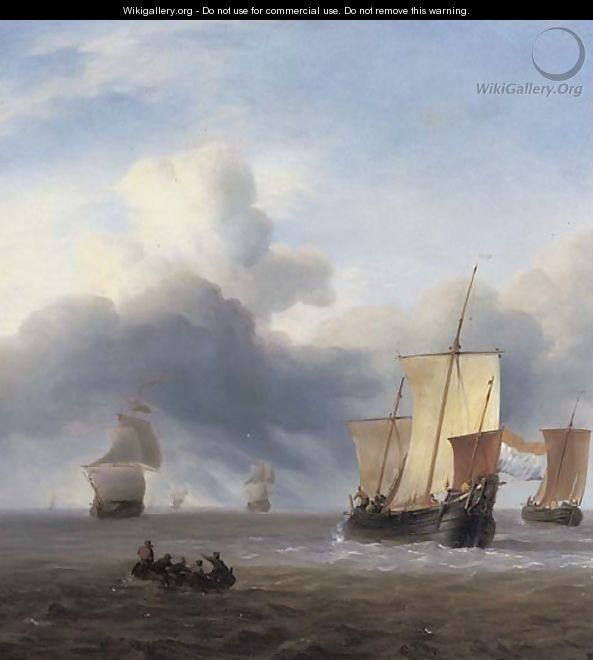 Shipping in calm waters - (after) Ludolf Backhuyzen