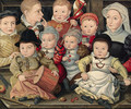 Group portrait of children - (after) Ludger Tom The Younger Ring