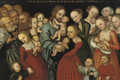 'Christ suffering the Children to come unto Him' - (after) Lucas The Younger Cranach