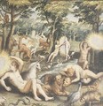 Adam and Eve in the Garden of Eden - (after) Maarten De Vos