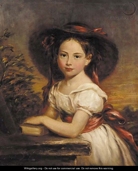 Portrait of a girl - (after) Margaret Sarah Carpenter