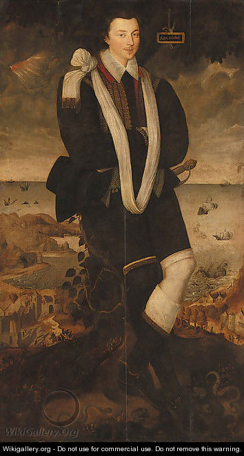 Portrait of a Gentleman - (after) Marcus The Younger Gheeraedts
