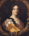 Portrait Of A Lady, Quarter-Length, In A Gold Dress And Red Shawl - (after) Mary Beale