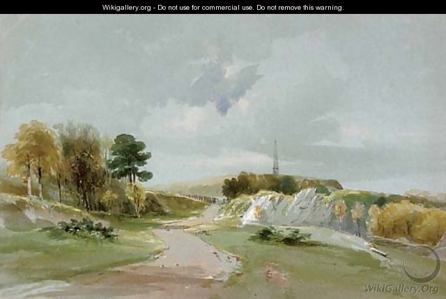 The Yarborough Monument, Culver Down, Isle of Wight - (after) John Linnell