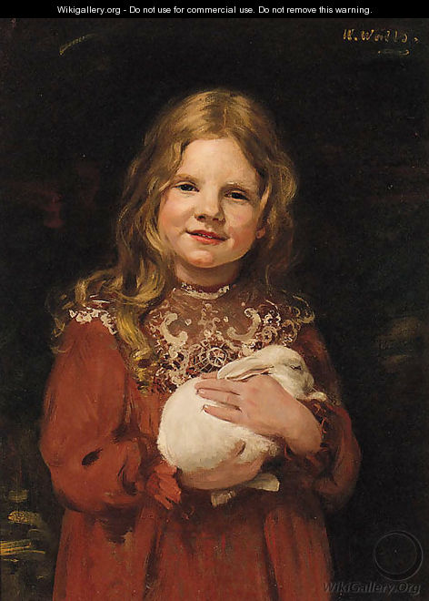 Portrait Of A Young Girl - (after) John Seymour Lucas