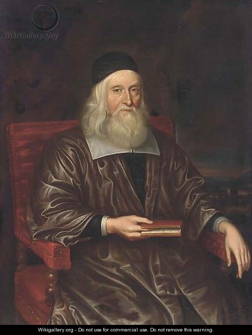 Portrait of a scholar - (after) John Riley