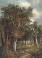 Figures in a woodland - (after) Joseph Thors