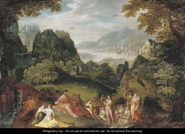 The contest between Apollo and Marsyas - (after) Karel Van Mander