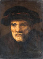 Head of a bearded old man - (after) Karel Van Der Pluym