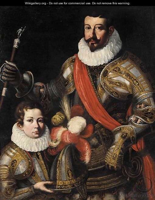Portrait of a nobleman, as Commander-in-Chief - (after) Justus Sustermans