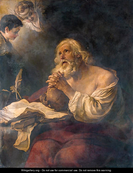 The Penitent Saint Jerome - (after) Joseph-Marie Vien