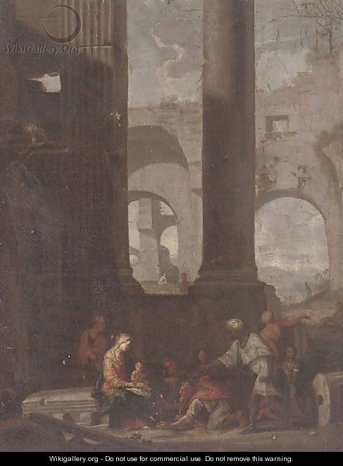 The Adoration of the Shepherds - (after) Jean Lemaire