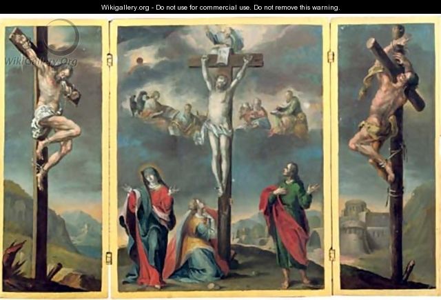 A Crucifixion - (after) Januarius Zick