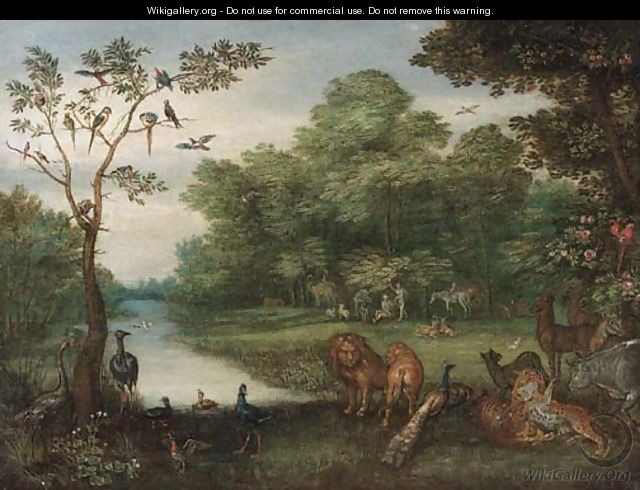 The Garden of Eden - (attr. to) Kessel, Jan van