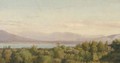 A view of Lake Geneva with the glaciers of Mont Blanc beyond - (after) Jean-Joseph-Xavier Bidauld