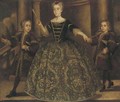 Portrait of Donna Maria de Montaner y Canglada and her two sons - (after) Jean Ranc