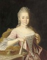 Portrait of a lady - (after) Johann Georg Ziesenis