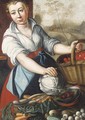 A vegetable seller - (after) Joachim Beuckelaer