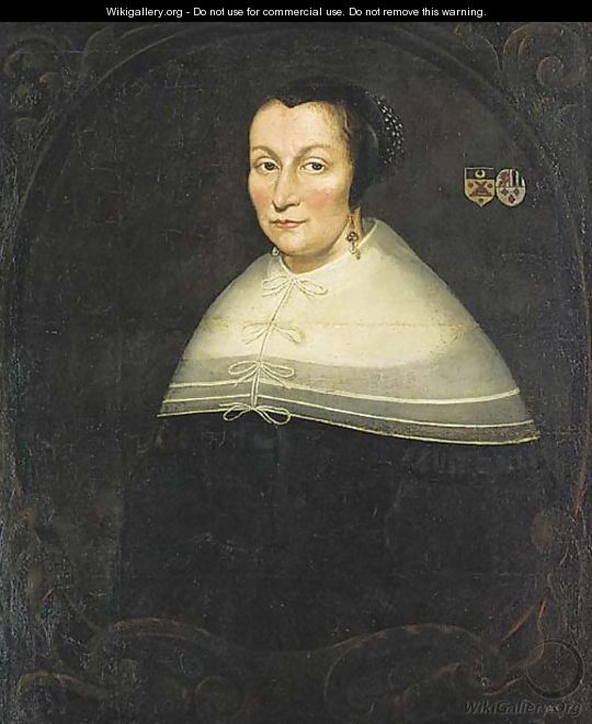 Portrait of a lady - (after) Jan Albertsz. Rootius