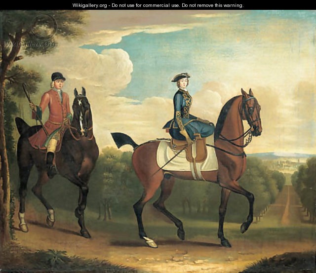 The Princess Amelia riding with her favourite groom - (after) James Seymour