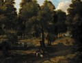 A horseman on a woodland track - (after) Jan Frans Van Orizzonte (see Bloemen)