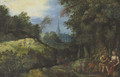 Figures in a wooded landscape - (after) Jan The Elder Brueghel