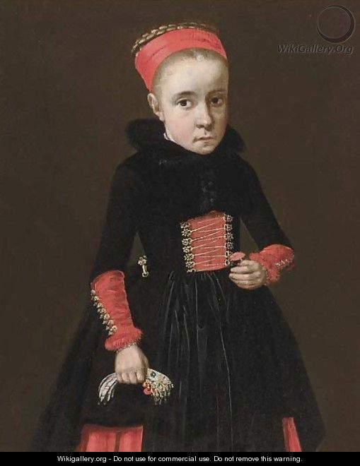 Portrait of a young girl - (after) Jan Kupetzki